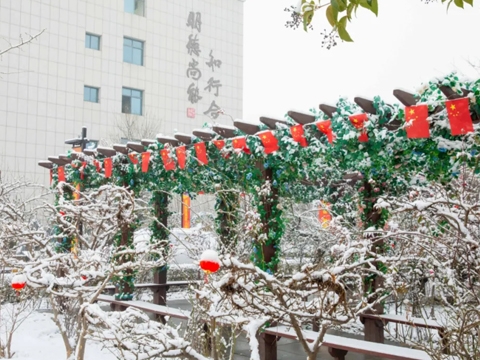 雪中的陕西新东方，惊艳了一整个冬天