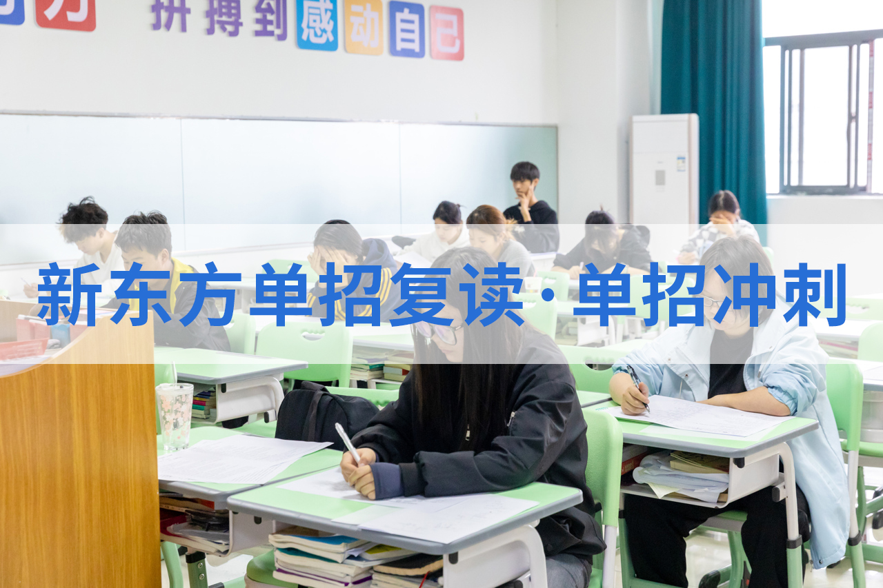 拒绝陪跑！西安新东方2026年单招冲刺班助你锁定上岸名额！